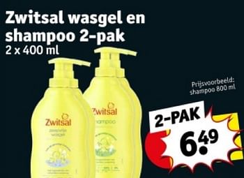 Promotions Shampoo - Zwitsal - Valide de 16/04/2024 à 21/04/2024 chez Kruidvat