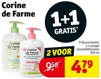 Promoties Wasgel amandelbloesem - Corine de farme - Geldig van 16/04/2024 tot 21/04/2024 bij Kruidvat