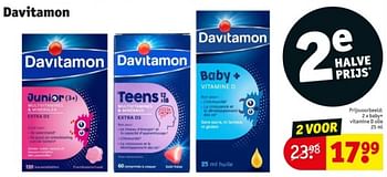 Promotions Baby+ vitamine d olie - Davitamon - Valide de 16/04/2024 à 21/04/2024 chez Kruidvat