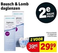 Promoties Daglenzen -4.50 - Bausch+Lomb - Geldig van 16/04/2024 tot 21/04/2024 bij Kruidvat
