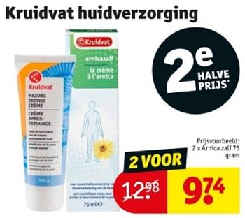 Promoties Kruidvat huidverzorging arnica zalf - Huismerk - Kruidvat - Geldig van 16/04/2024 tot 21/04/2024 bij Kruidvat