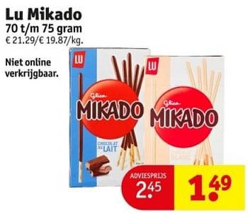 Promotions Lu mikado - Lu - Valide de 16/04/2024 à 21/04/2024 chez Kruidvat