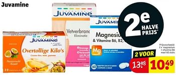 Promotions Magnesium + vitamine b6 maxi - Juvamine - Valide de 16/04/2024 à 21/04/2024 chez Kruidvat