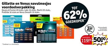 Promotions Navulmesjes fusion - Gillette - Valide de 16/04/2024 à 21/04/2024 chez Kruidvat