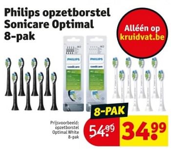 Promotions Opzetborstel optimal white - Philips - Valide de 16/04/2024 à 21/04/2024 chez Kruidvat