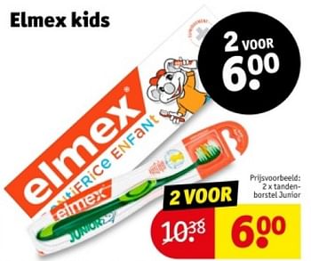 Promoties Tandenborstel junior - Elmex - Geldig van 16/04/2024 tot 21/04/2024 bij Kruidvat