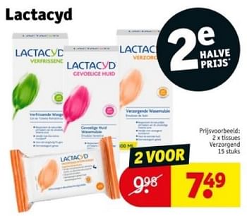 Promotions Tissues verzorgend - Lactacyd - Valide de 16/04/2024 à 21/04/2024 chez Kruidvat