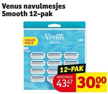 Promotions Venus navulmesjes smooth - Gillette - Valide de 16/04/2024 à 21/04/2024 chez Kruidvat