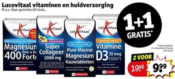 Promoties Vitamine d 25mcg - Lucovitaal - Geldig van 16/04/2024 tot 21/04/2024 bij Kruidvat