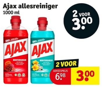 Promotions Ajax allesreiniger - Ajax - Valide de 16/04/2024 à 21/04/2024 chez Kruidvat