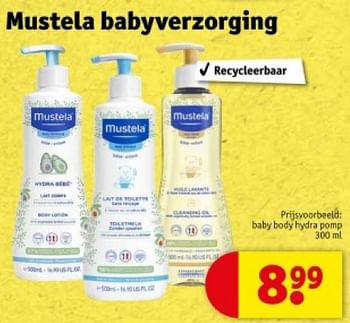 Promotions Baby body hydra pomp - Mustela - Valide de 16/04/2024 à 21/04/2024 chez Kruidvat