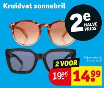 Promoties Kruidvat zonnebril - Huismerk - Kruidvat - Geldig van 16/04/2024 tot 21/04/2024 bij Kruidvat