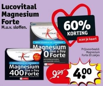 Promoties Magnesium forte - Lucovitaal - Geldig van 16/04/2024 tot 21/04/2024 bij Kruidvat