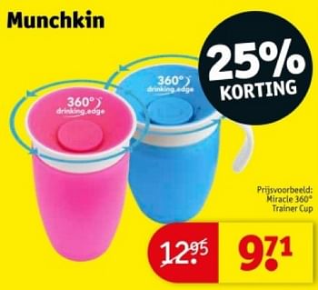 Promotions Miracle 360° trainer cup - Munchkin - Valide de 16/04/2024 à 21/04/2024 chez Kruidvat