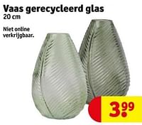 Vaas gerecycleerd glas-Huismerk - Kruidvat