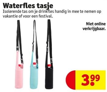Promoties Waterfles tasje - Huismerk - Kruidvat - Geldig van 16/04/2024 tot 21/04/2024 bij Kruidvat