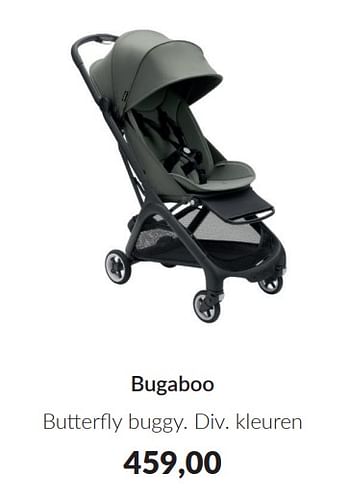 Promoties Bugaboo butterfly buggy - Bugaboo - Geldig van 09/04/2024 tot 13/05/2024 bij BabyPark