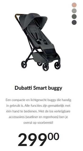 Promotions Dubatti smart buggy - Dubatti  - Valide de 09/04/2024 à 13/05/2024 chez BabyPark