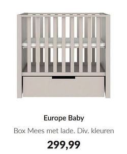 Europe baby box mees met lade