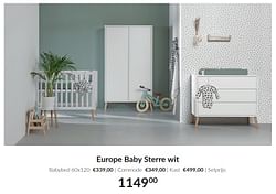 Europe baby sterre wit