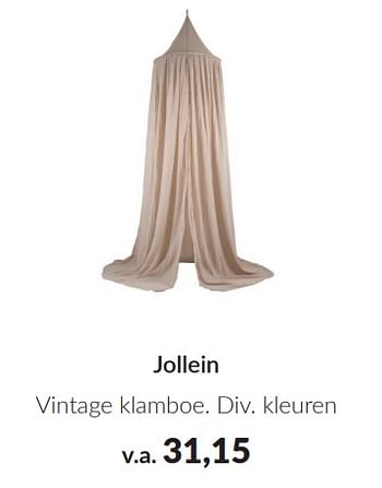 Promoties Jollein vintage klamboe - Jollein - Geldig van 09/04/2024 tot 13/05/2024 bij BabyPark