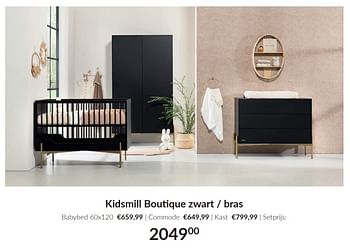 Promoties Kidsmill boutique zwart - bras - Kidsmill - Geldig van 09/04/2024 tot 13/05/2024 bij BabyPark