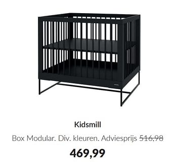 Promoties Kidsmill box modular - Kidsmill - Geldig van 09/04/2024 tot 13/05/2024 bij BabyPark