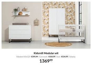 Promoties Kidsmill modular wit - Kidsmill - Geldig van 09/04/2024 tot 13/05/2024 bij BabyPark