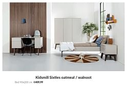 Kidsmill sixties oatmeal - walnoot bed