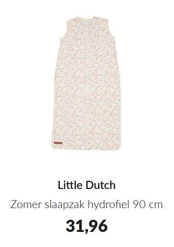 Promotions Little dutch zomer slaapzak hydrofiel - Little Dutch - Valide de 09/04/2024 à 13/05/2024 chez BabyPark