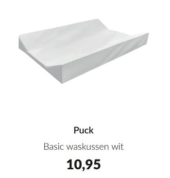 Promoties Puck basic waskussen wit - Puck - Geldig van 09/04/2024 tot 13/05/2024 bij BabyPark