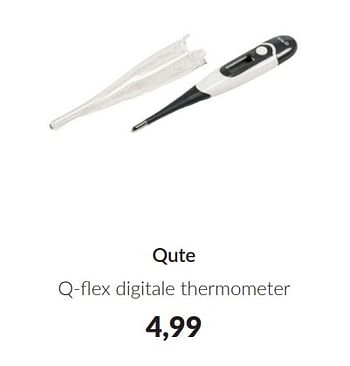 Promotions Qute q-flex digitale thermometer - Qute  - Valide de 09/04/2024 à 13/05/2024 chez BabyPark
