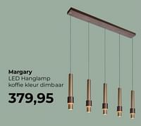 Margary led hanglamp koffie kleur dimbaar-Huismerk - Lampidee