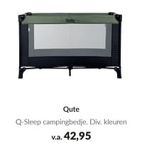 Qute q-sleep campingbedje-Qute 