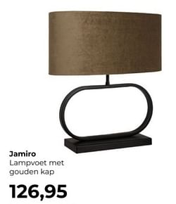 Jamiro lampvoet met gouden kap