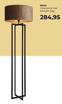 Mace vloerlamp met bronzen kap-Huismerk - Lampidee