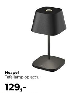 Neapel tafellamp op accu
