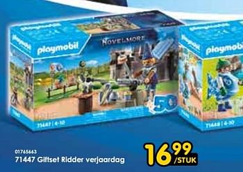 Promotions 71447 giftset ridder verjaardag - Playmobil - Valide de 30/03/2024 à 28/04/2024 chez ToyChamp