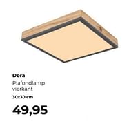 Dora plafondlamp vierkant-Huismerk - Lampidee