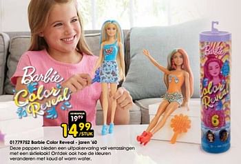 Promotions Barbie color reveal jaren 60 - Mattel - Valide de 30/03/2024 à 28/04/2024 chez ToyChamp