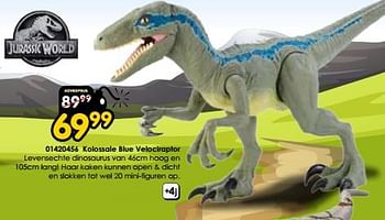 Promotions Kolossale blue velociraptor - Jurassic World - Valide de 30/03/2024 à 28/04/2024 chez ToyChamp