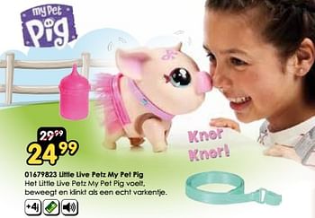 Promotions Little live petz my pet pig - Little Live Pets - Valide de 30/03/2024 à 28/04/2024 chez ToyChamp