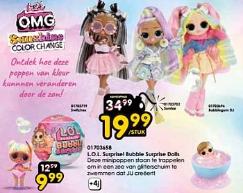 Promotions L.o.l. surprise! bubble surprise dolls - LOL Surprise - Valide de 30/03/2024 à 28/04/2024 chez ToyChamp
