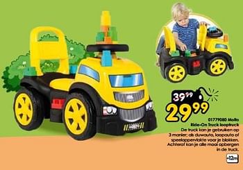 Promoties Molto ride-on truck looptruck - Molto - Geldig van 30/03/2024 tot 28/05/2024 bij ToyChamp