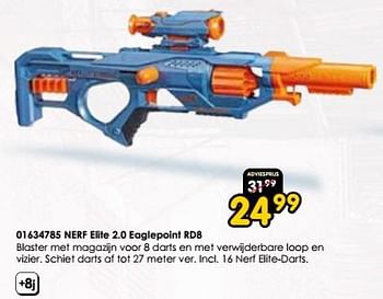 Promoties Nerf elite 2.0 eaglepoint rd8 - Nerf - Geldig van 30/03/2024 tot 28/05/2024 bij ToyChamp