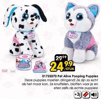 Promoties Pet alive pooping puppies - Zuru - Geldig van 30/03/2024 tot 28/04/2024 bij ToyChamp