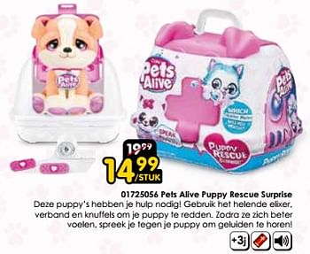 Promotions Pets alive puppy rescue surprise - Zuru - Valide de 30/03/2024 à 28/04/2024 chez ToyChamp