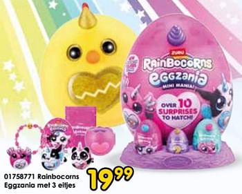 Promoties Rainbocorns eggzania met 3 eitjes - Rainbocorns - Geldig van 30/03/2024 tot 28/05/2024 bij ToyChamp