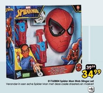 Promotions Spider man web slinger set - Marvel - Valide de 30/03/2024 à 28/04/2024 chez ToyChamp