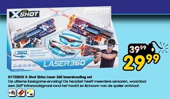 Promoties X-shot skins laser 360 lasershooting set - X-Shot - Geldig van 30/03/2024 tot 28/04/2024 bij ToyChamp